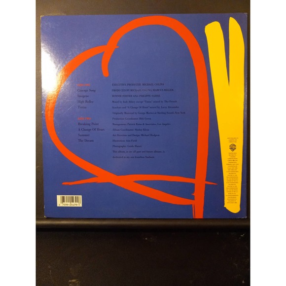 David Sanborn-A Change Of The Heart -Promotional -Vinyl - Excellence Condition - Picture 3 of 5